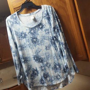 FADED GLORI WOMENS TOP BLOUSE SIZE L